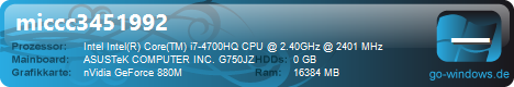 Asus Rog 750 JZ