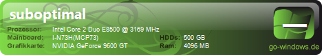 suboptimaler PC