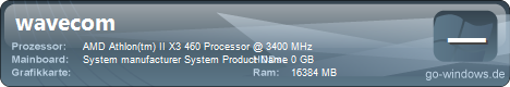 Step Athlon X3 460 16GB Ram