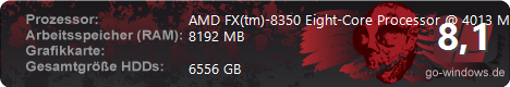 AMD FX-8350 Asus M5A97 EVO R2.0