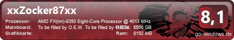 AMD FX-8350 Asus M5A97 EVO R2.0