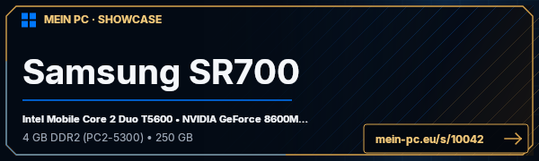 PC-Showcase Samsung SR700 von Detoxer auf MEIN PC