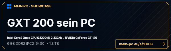 PC-Showcase GXT 200 sein PC von GXT200 auf MEIN PC