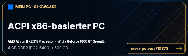 PC-Showcase ACPI x86-basierter PC von Gtszocker auf MEIN PC