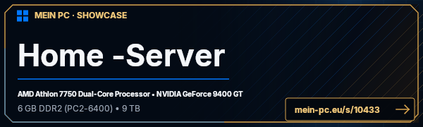 PC-Showcase Home -Server von Neo@Work auf MEIN PC