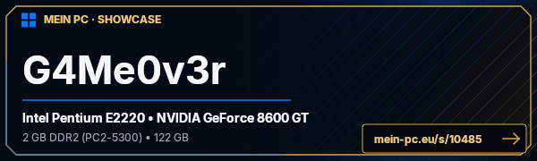 PC-Showcase G4Me0v3r von G4Me0v3r auf MEIN PC
