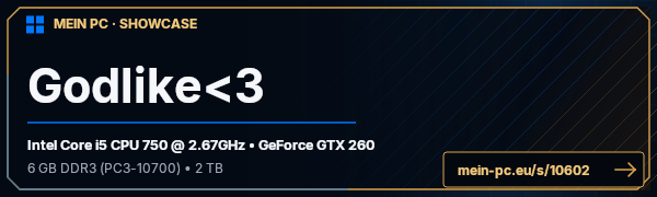 PC-Showcase Godlike<3 von Nutrix auf MEIN PC