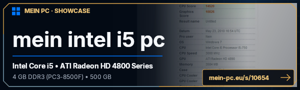 PC-Showcase mein intel i5 pc von wagnerivan auf MEIN PC