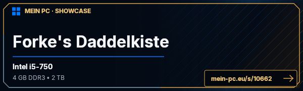 PC-Showcase Forke's Daddelkiste von Forke auf MEIN PC