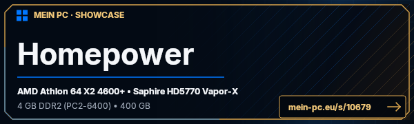 PC-Showcase Homepower von Viborian auf MEIN PC