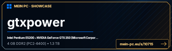 PC-Showcase gtxpower von gtxpower auf MEIN PC