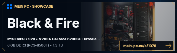 PC-Showcase Black & Fire von FrOmHeLL auf MEIN PC