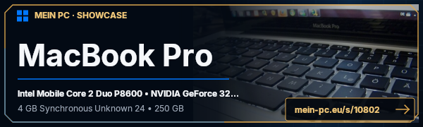 PC-Showcase MacBook Pro von blackra1n auf MEIN PC