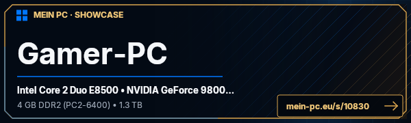 PC-Showcase Gamer-PC von Waschbär auf MEIN PC