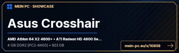 PC-Showcase Asus Crosshair von Eggi_80 auf MEIN PC