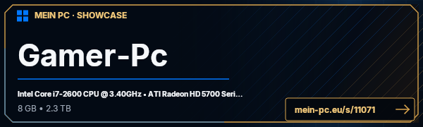 PC-Showcase Gamer-Pc von Basskid auf MEIN PC