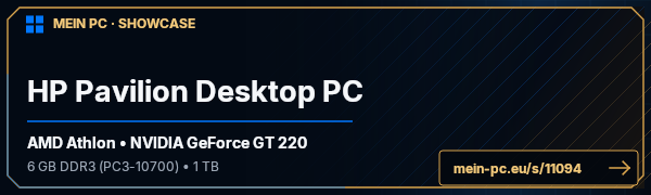 PC-Showcase HP Pavilion Desktop PC von Seb_Mcpepp auf MEIN PC