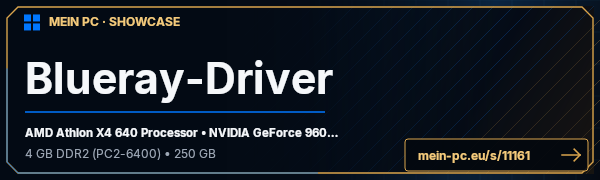 PC-Showcase Blueray-Driver von blueray-driver auf MEIN PC