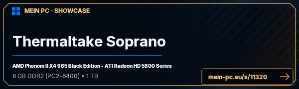 PC-Showcase Thermaltake Soprano von Jabor130 auf MEIN PC