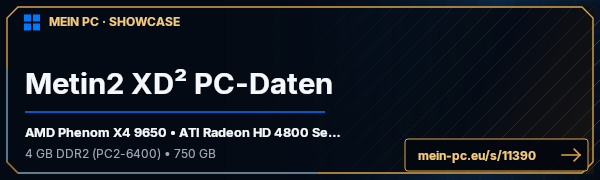 PC-Showcase Metin2 XD² PC-Daten von Stonheart auf MEIN PC