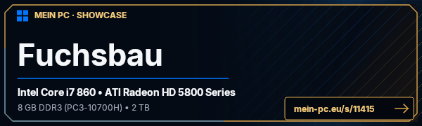 PC-Showcase Fuchsbau von Zardog666 auf MEIN PC