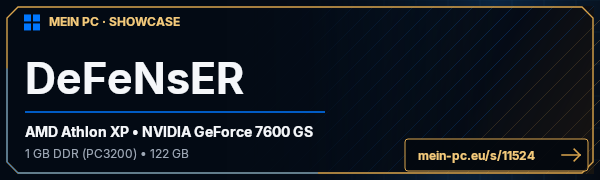PC-Showcase DeFeNsER von enkor17 auf MEIN PC