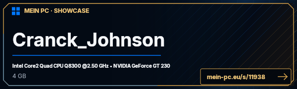PC-Showcase Cranck_Johnson von [MRL]Cranck_Johnson auf MEIN PC