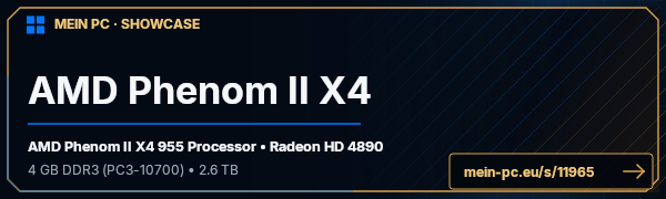 PC-Showcase AMD Phenom II X4 von Hellboy_93 auf MEIN PC