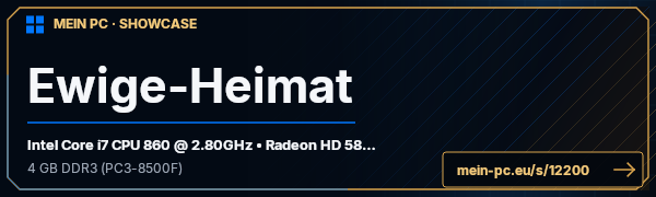 PC-Showcase Ewige-Heimat von subi auf MEIN PC