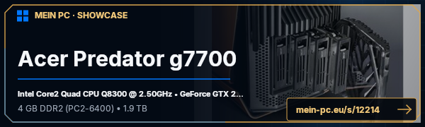 PC-Showcase Acer Predator g7700 von zappenduster auf MEIN PC