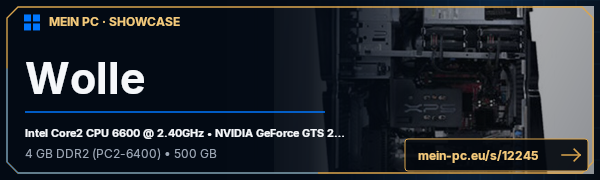 PC-Showcase Wolle von Racing1509 auf MEIN PC