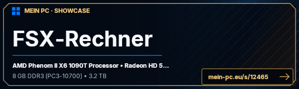 PC-Showcase FSX-Rechner von Snyder auf MEIN PC
