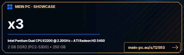 PC-Showcase x3 von x3 auf MEIN PC