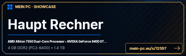 PC-Showcase Haupt Rechner von Pati auf MEIN PC