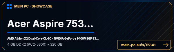 PC-Showcase Acer Aspire 7530G von stefan1983 auf MEIN PC