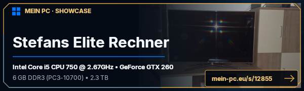PC-Showcase Stefans Elite Rechner von Darksniper81 auf MEIN PC
