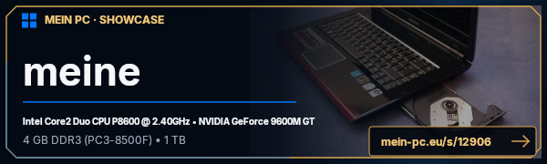 PC-Showcase meine von esw18 auf MEIN PC
