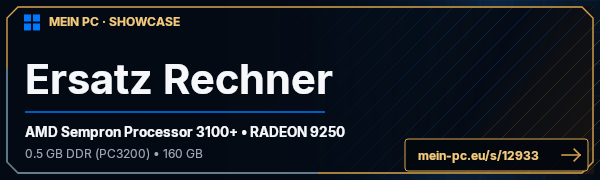 PC-Showcase Ersatz Rechner von Pati auf MEIN PC