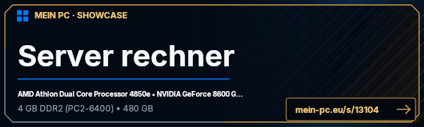 PC-Showcase Server rechner von Speedcomander auf MEIN PC