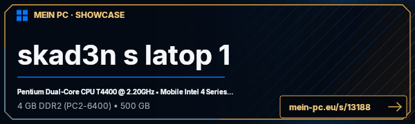 PC-Showcase skad3n s latop 1 von skaden auf MEIN PC