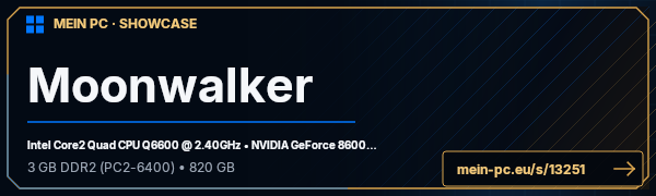 PC-Showcase Moonwalker von Moonwalker auf MEIN PC