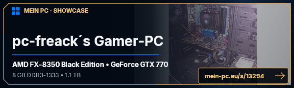 PC-Showcase pc-freack´s Gamer-PC von pc-freack auf MEIN PC