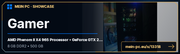 PC-Showcase Gamer von DasTiger auf MEIN PC
