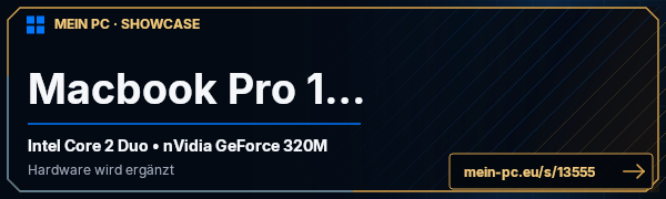 PC-Showcase Macbook Pro 13" von HNo2 auf MEIN PC