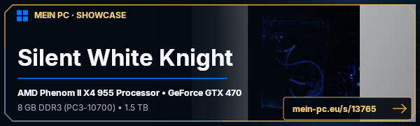 PC-Showcase Silent White Knight von Verticaler auf MEIN PC