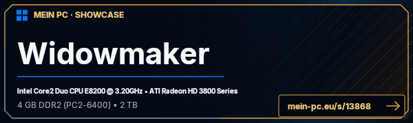 PC-Showcase Widowmaker von chrismue auf MEIN PC