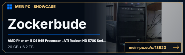 PC-Showcase Zockerbude von Lunnatic auf MEIN PC