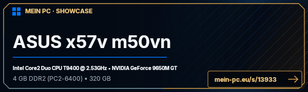 PC-Showcase ASUS x57v m50vn von kayren auf MEIN PC