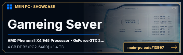 PC-Showcase Gameing Sever von whitetiger000 auf MEIN PC