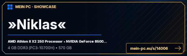 PC-Showcase »Niklas« von Nikl auf MEIN PC